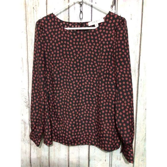NEW Nine West Blouse Size Medium Black Red💕❤️ - Picture 5 of 11